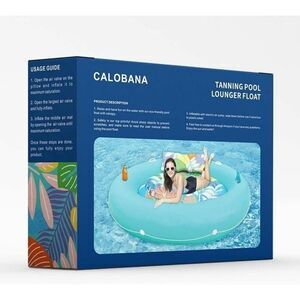 NEW Calobana HUGE 77" Round Pool Float - Holds 500 Pounds
